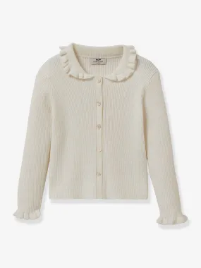 Cardigan à collerette fille CYRILLUS écru - Cyrillus