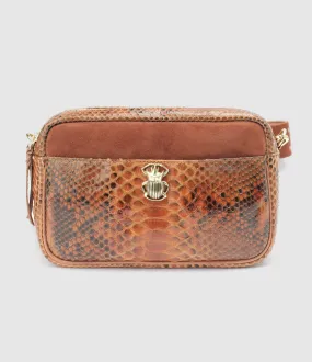 CLARIS VIROT Partager  Sac Lily Python Moka  